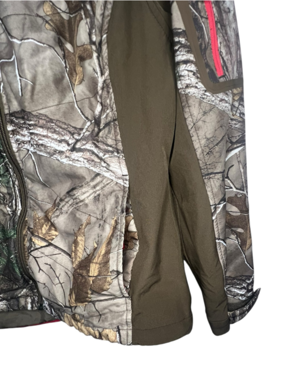 Realtree Camo Softshell Front Zip Long Sleeve Hunting Jacket Jacket - Picture 3 of 5